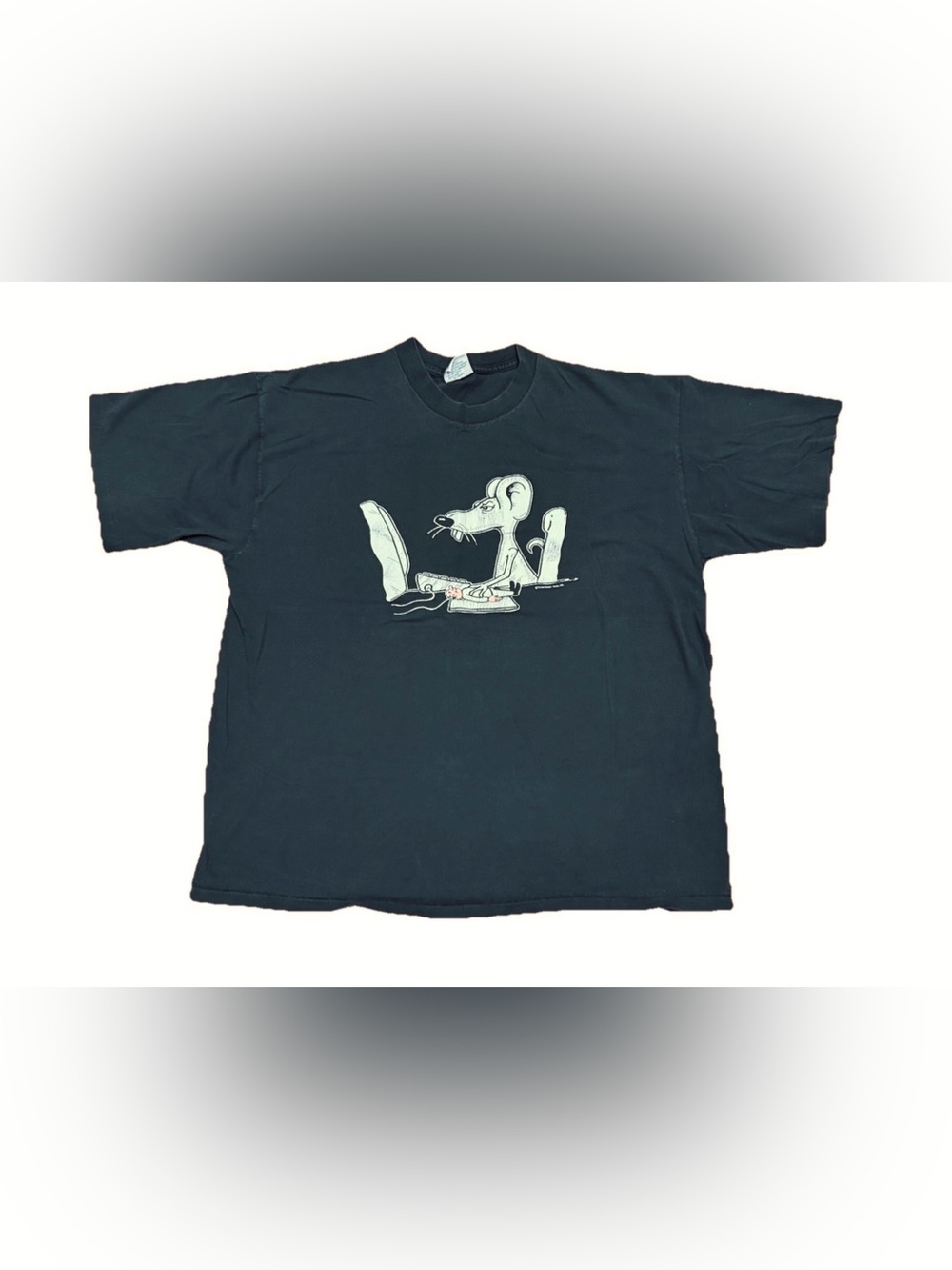 Vintage 90s Men’s Mouse Computer Graphic Shirt Size XXL Single Stitch